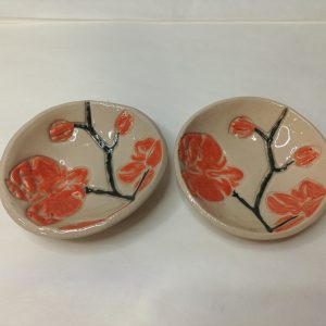 Mini zdjelica - Orhideja (svijetlo narančasta)